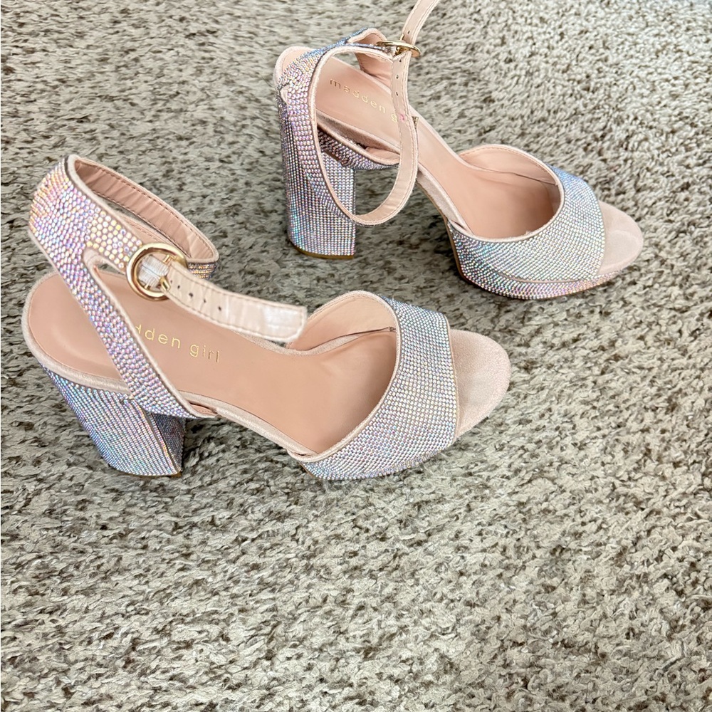 Silver Heeled Sandals